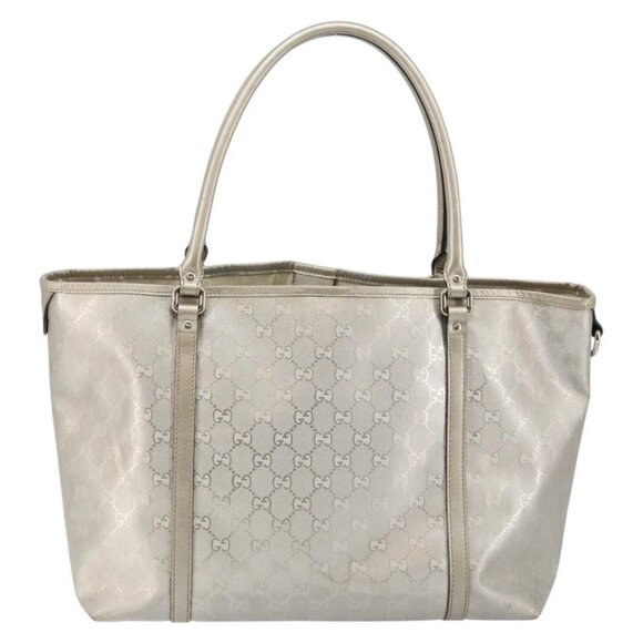 GUCCI GG Implementation Tote Bag Silver 197953 Auth 146574 - Picture 3 of 16
